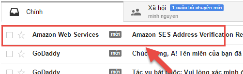 Gởi email bằng AMAZON SES