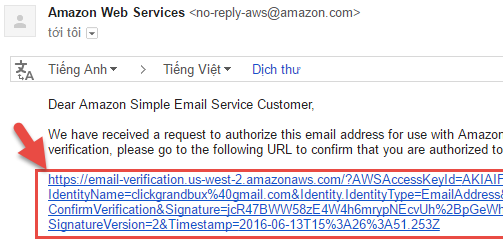 Gởi email bằng AMAZON SES