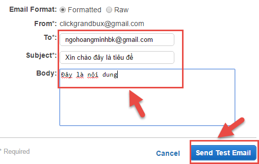 Gởi email bằng AMAZON SES
