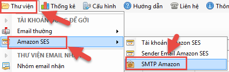 Gởi email bằng AMAZON SES