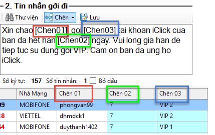 Gửi sms marketing từ file excel