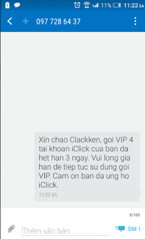 Gửi sms marketing từ file excel