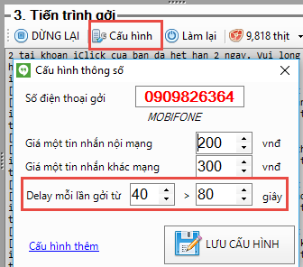 Gửi sms marketing từ file excel