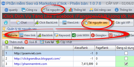 Hệ thống seo iClick