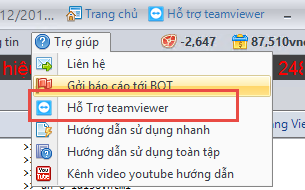 Hỗ trợ iClick qua teamviewer
