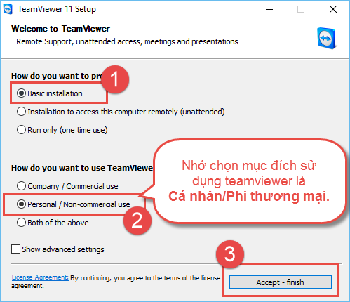 Hỗ trợ iClick qua teamviewer