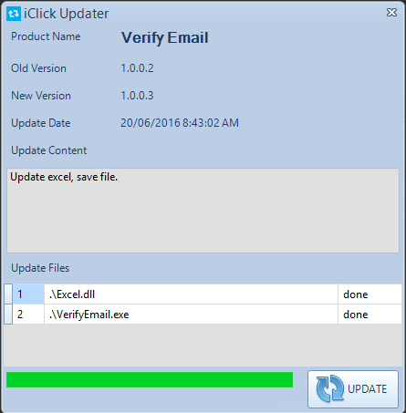 Hướng dẫn cập nhật phiên bản mới verify Emails iClick