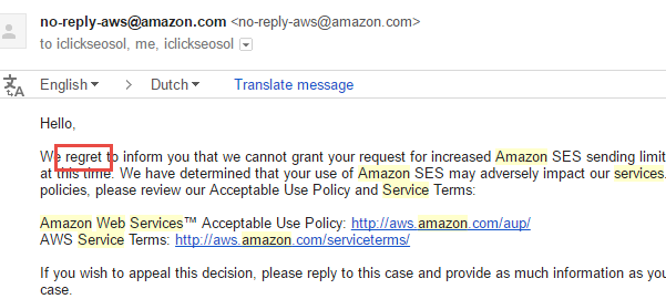 hướng dẫn đăng ký Amazon SES