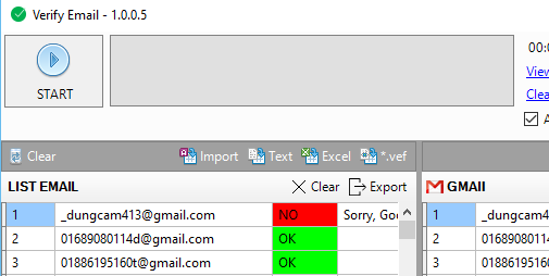 hướng dẫn lọc email chết với verify email iClick