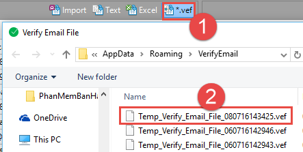 hướng dẫn lọc email chết với verify email iClick