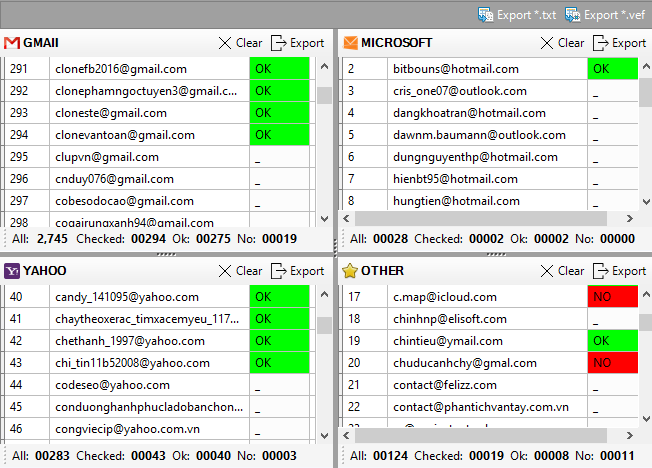 hướng dẫn lọc email chết với verify email iClick