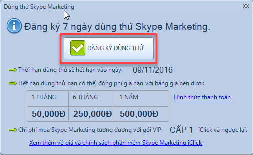 Hướng dẫn sử dụng phần mềm quảng cáo Skype marketing