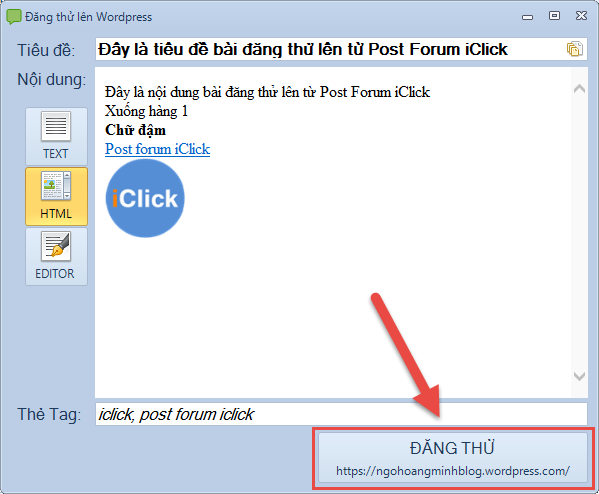 Hướng dẫn thêm wordpress blog hoặc website để đăng bài tự động