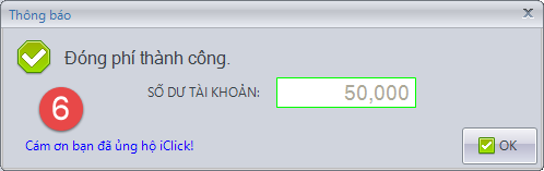 Hướng dẫn cào thẻ nạp vào iClick để đóng phí