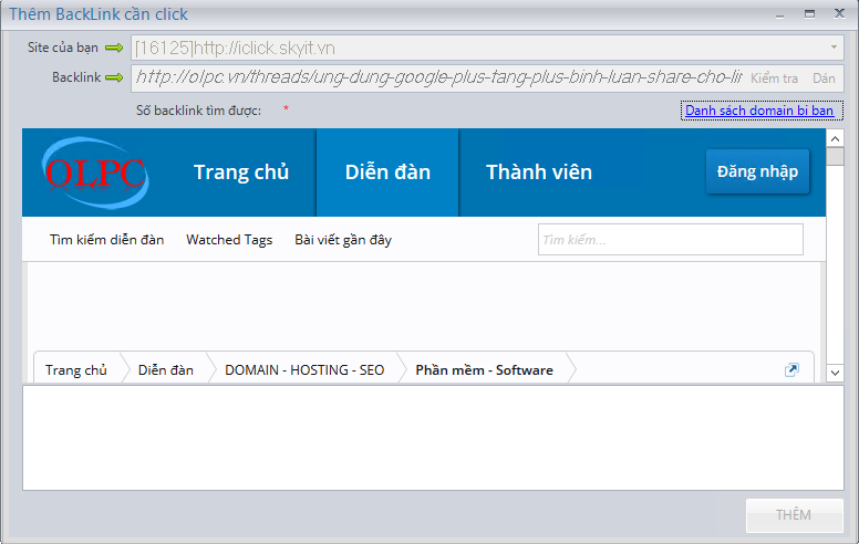 Hướng dẫn thêm nhiều backlink vào iClick