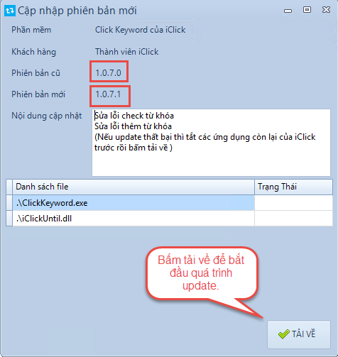 Hướng dẫn xóa phiên bản 1.0.6.5 cài lại phiên bản mới nhất