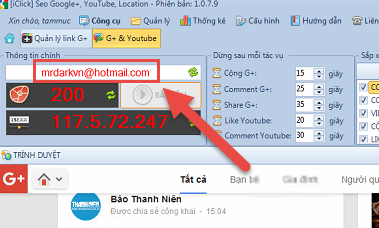 Không chạy được G cộng Youtube Seo Địa Điểm