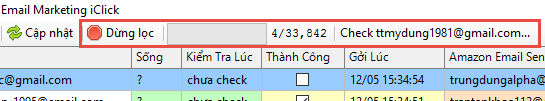 Lọc email chết email marketing verify email iClick