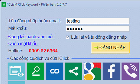 Lỗi không chạy được Click Keyword has stopped working
