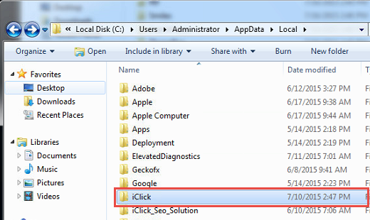 Lỗi iClick: Root element is missing
