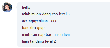 Nâng cấp gói VIP iClick thấp lên cao