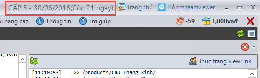 Nâng cấp gói VIP iClick thấp lên cao