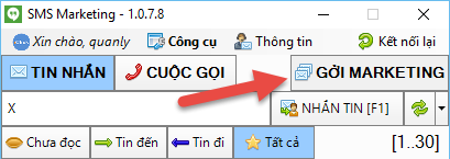 Nâng cấp phần mềm gởi tin nhắn marketing iClick 1.0.7.8