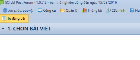 Nâng cấp phần mềm post forum iclick 1.0.7.9