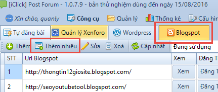 Nâng cấp phần mềm post forum iclick 1.0.7.9
