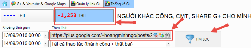 Nhận xét kết quả phần mềm tăng +, tăng lượt bình luận, tăng lượt chia sẻ iClick