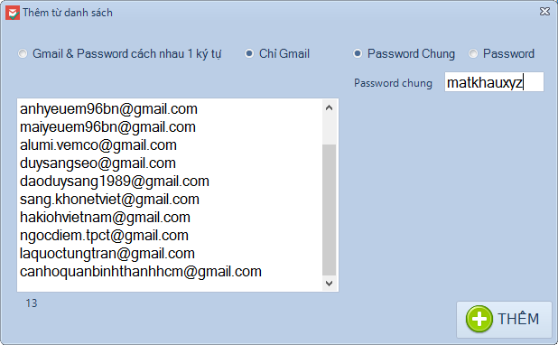 Phần mềm check hoàng loạt gmail sống chết bằng cách đăng nhập Multi-Gmail Checker