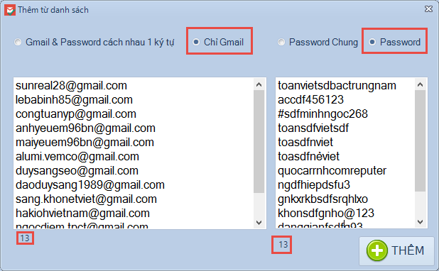 Phần mềm check hoàng loạt gmail sống chết bằng cách đăng nhập Multi-Gmail Checker