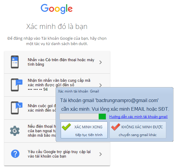 Phần mềm check hoàng loạt gmail sống chết bằng cách đăng nhập Multi-Gmail Checker