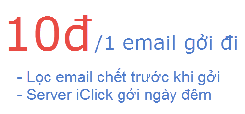 Phần mềm quảng cáo email marketing iClick phiên bản 1.0.8.0