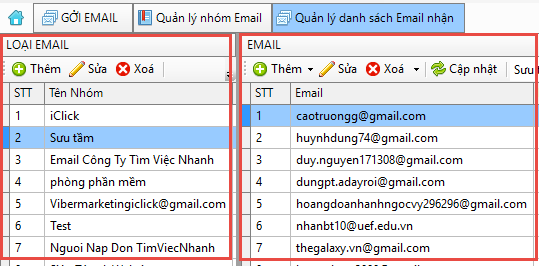 Phần mềm quảng cáo email marketing iClick phiên bản 1.0.8.0