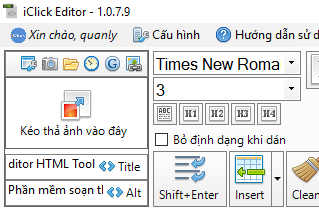 Phần mềm soạn thảo HTML iClick Editor