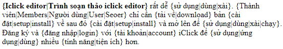 Phần mềm soạn thảo HTML iClick Editor