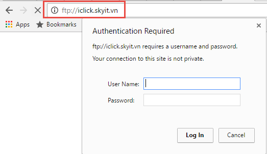 Cài đặt tài khoản FTP để upload ảnh bằng iClick Editor