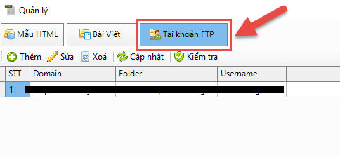 Cài đặt tài khoản FTP để upload ảnh bằng iClick Editor