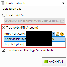 Cài đặt tài khoản FTP để upload ảnh bằng iClick Editor