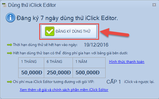 Phần mềm soạn thảo HTML iClick Editor