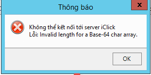 Server iClick không vào được