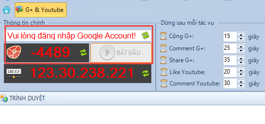Những lỗi hay gặp seo G cộng iclick