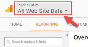 Thay đổi website trong Google Analytisc mới