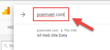 Thay đổi website trong Google Analytisc mới