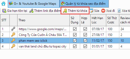 Thêm link seo địa điểm iClick