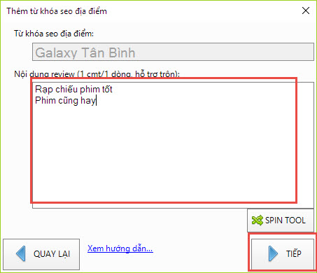 Thêm link seo địa điểm iClick
