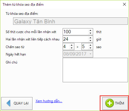 Thêm link seo địa điểm iClick