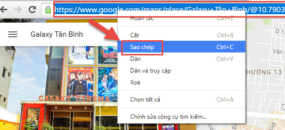 Thêm link seo địa điểm iClick