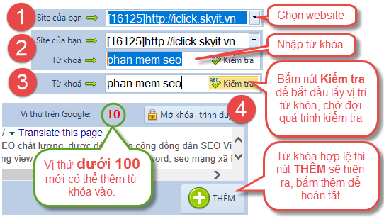 Sửa lỗi không thêm từ khóa được